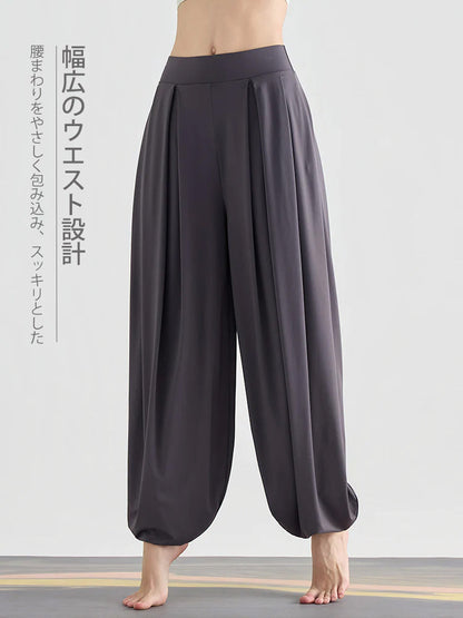 ボリュームシルエット ヨガ ハーレムパンツ