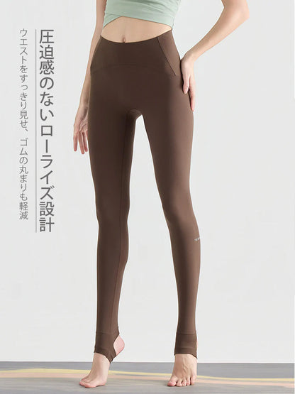 N66LYCRA®素材 Yゾーンフリー ローライズ 美脚 美尻トレンカレギンス