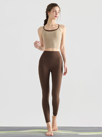ダブルストラップ 配色 バックスタイル スポーツブラ