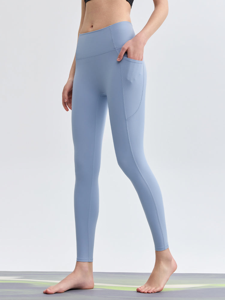 N66LYCRA®素材 美尻 マルチポケット付き 9分丈 レギンス