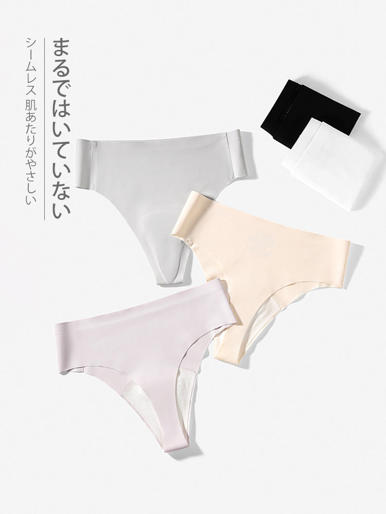 7A抗菌 速乾 Tバック クロッチパッド付き シームレスショーツ ヨガ用